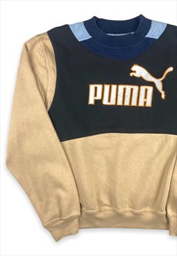 Vintage Puma Reworked Colour Blocking Jumper (M)