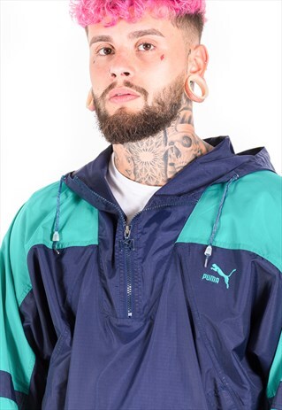 VINTAGE 80S 1/4 ZIP PUMA JACKET / S3708