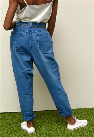 VINTAGE CHIC BRAND BLUE MOM JEANS 90S