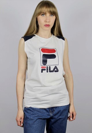 VINTAGE FILA BIG LOGO VEST