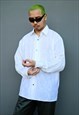 90S VINTAGE RARE VERSACE BIG LOGO WHITE SHIRT