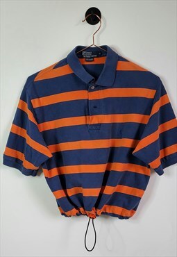 Reworked Vintage Ralph Lauren Crop Polo Shirt Size 10-12