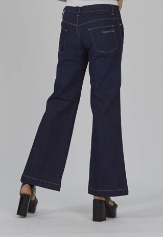 VINTAGE 90'S PRADA FLARED INDIGO JEANS