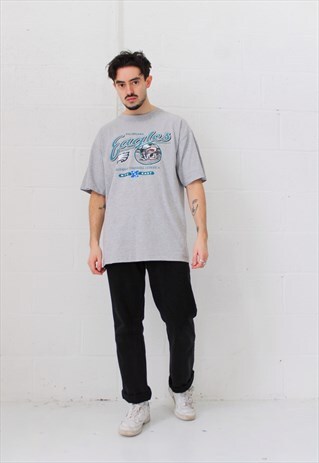 VINTAGE PHILADELPHIA EAGLES NFL T-SHIRT IN GREY