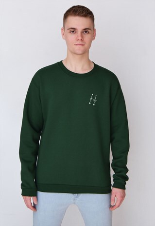 GREEN ARROWS (WHITE) SWEATSHIRT