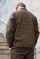 KHAKI RETRO PREMIUM THICK WOOL FABRIC SHIRT JACKET