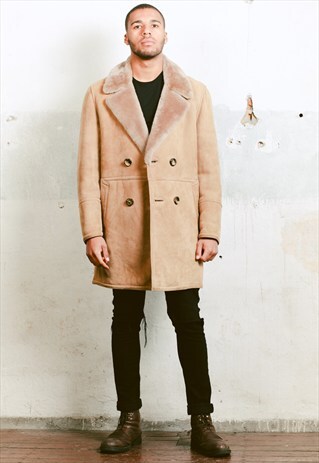 VINTAGE SHEEPSKIN SHERPA COAT