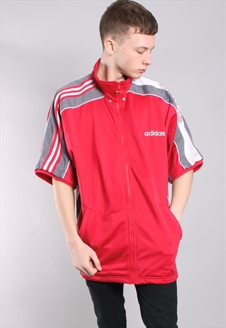 VINTAGE ADIDAS SLEEVELESS TRACK JACKET