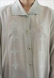 VINTAGE BLOUSE LACE COLLAR MINT M B407
