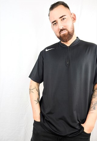 VINTAGE BLACK 1/4 ZIP NIKE SPORT TOP