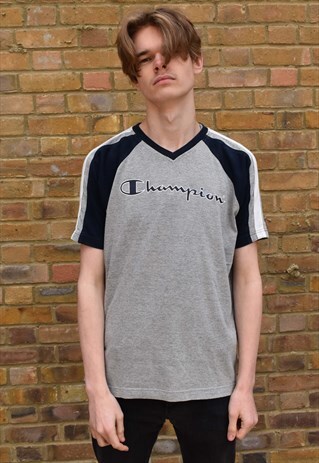 VINTAGE 90S CHAMPION STRIPE T-SHIRT