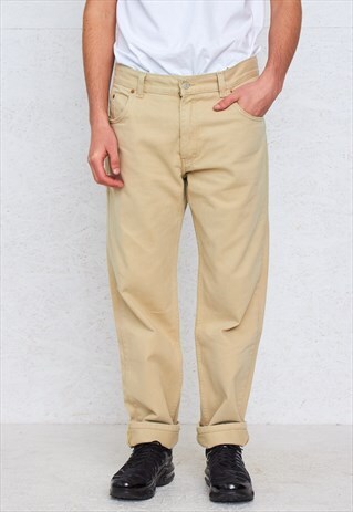 VINTAGE BEIGE LEVI'S 501 FIT JEANS