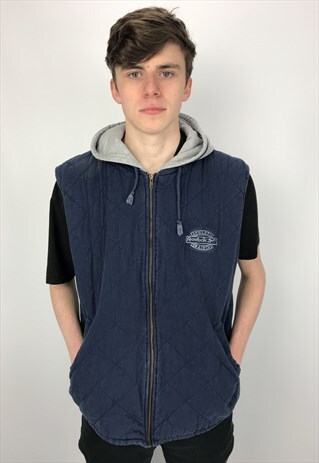 90S VINTAGE REEBOK HOODED BODYWAMER MEDIUM