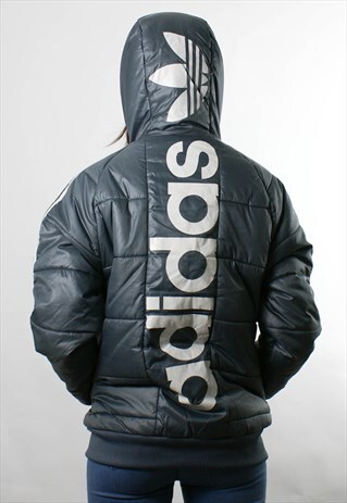 ADIDAS 1990S PADDED PUFFER JACKET / COAT, HOOD