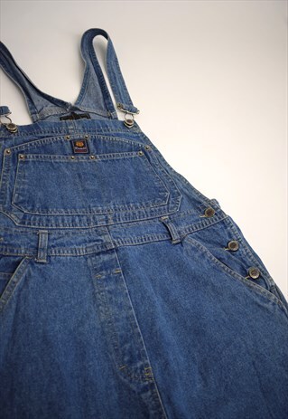 VINTAGE 90S ROUTE 66 BLUE DENIM DUNGAREES