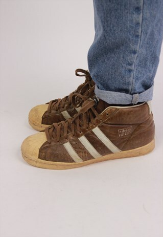 VINTAGE ADIDAS LEATHER TRAINERS