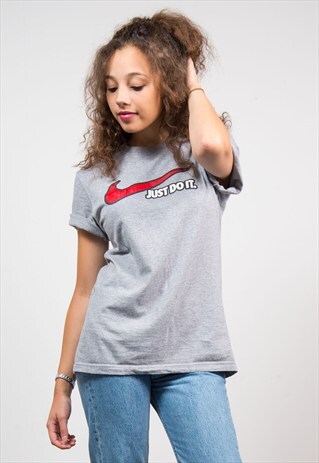 VINTAGE 90'S NIKE GREY T-SHIRT
