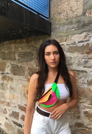 LOVE ROUTE COLOUR BLOCK FESTIVAL UNISEX BUM BAG