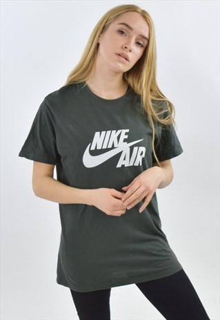 VINTAGE 90S GREY NIKE CREW NECK T SHIRT