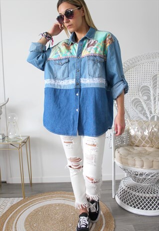 VINTAGE JEANS DENIM PRINTED BAMBI