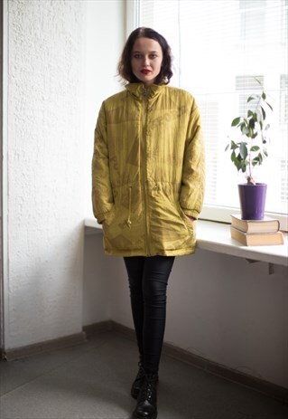 VINTAGE 90'S MUSTARD PARKA COAT