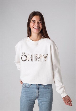 CAMO CROP SWEATSHIRT
