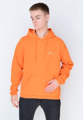 ORANGE ELEPHANT (WHITE) HOODIE