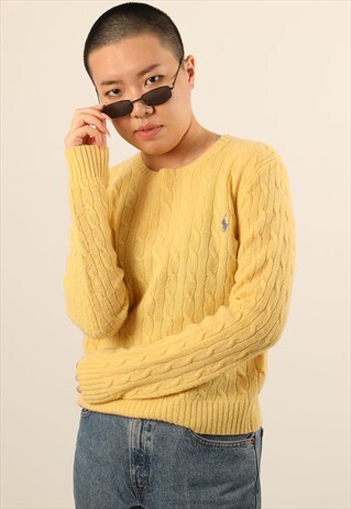 VINTAGE RALPH LAUREN CABLE KNIT SWEATSHIRT