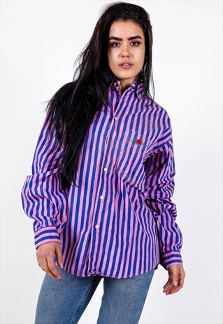 VINTAGE STRIPED ROSE SHIRT S1380