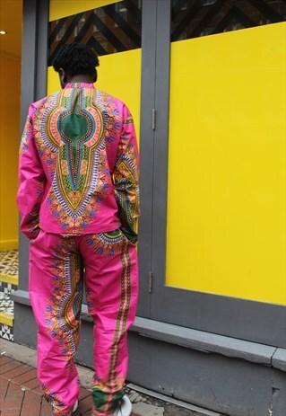 AFRICAN PRINT MATCHING SUIT - FESTIVAL CLOTHING - WAX SUIT