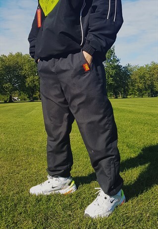 BAGGY TRACK TROUSERS BLACK