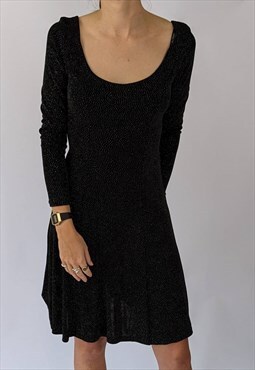 Vintage Black Sparkly Dress