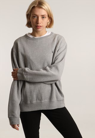 90S RALPH LAUREN EMBROIDERED LOGO SWEATSHIRT
