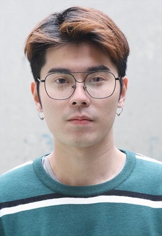 DOUBLE BAR METAL GLASSES IN BLACK