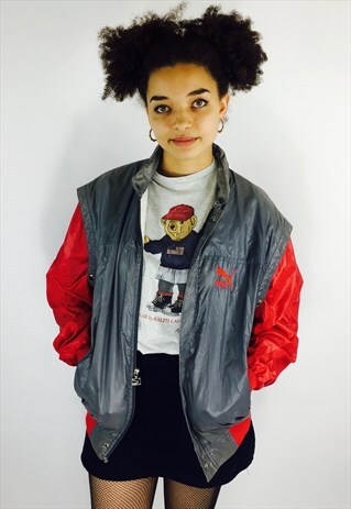 CRAZY 80S PUMA FLANNEL LINED WINDBREAKER