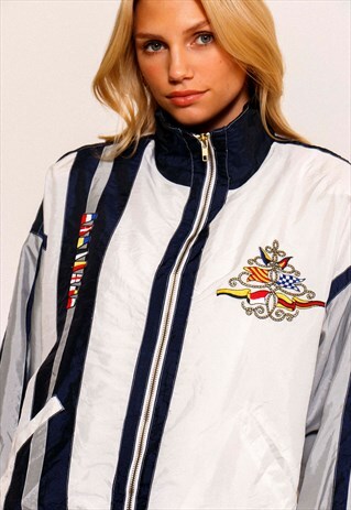 VINTAGE 90'S NAUTICAL SHELL JACKET
