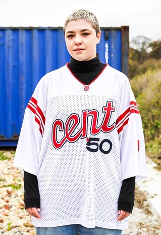 RARE 50 CENT AMERICAN FOOTBALL JERSEY