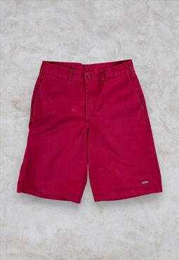 Vintage Dickies Shorts Red Cargo Workwear Chino W32