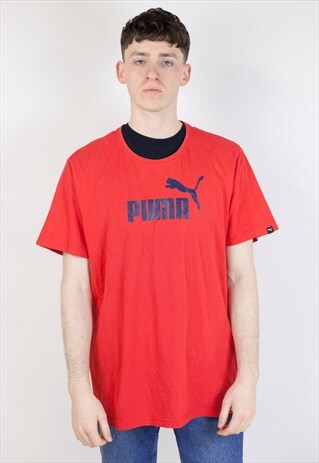 VINTAGE 90'S PUMA RED T-SHIRT