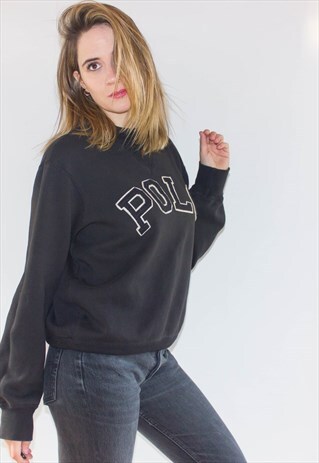 90'S RARE SPELLOUT RALPH LAUREN SWEATSHIRT