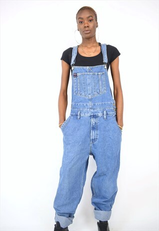 VINTAGE 90'S UNION BAY BLUE DENIM DUNGAREES