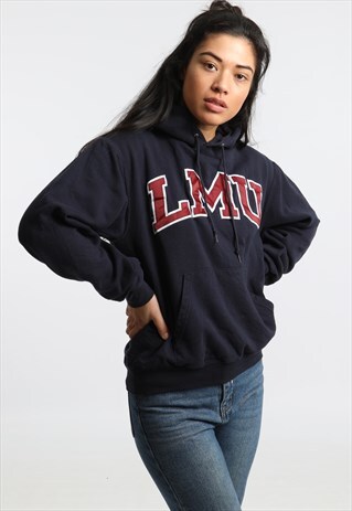 90S CHAMPION EMBROIDERED COLLEGE LMU HOODIE