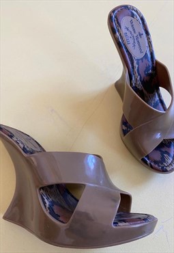 Vivienne Westwood High Heeled Rubber Wedges Size 38