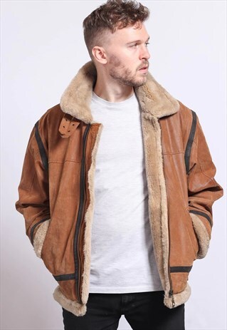VINTAGE LEATHER AVIATOR JACKET