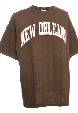 Gildan New Orleans Printed T-shirt - XL