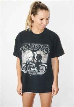 Vintage 90s ELVIS PRESLEY Festival Summer Rock T-shirt Tee