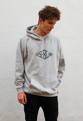 G&G UNISEX MOONGREY DIAMOND HOOD