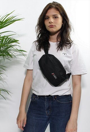 BLACK VINTAGE BUM BAG