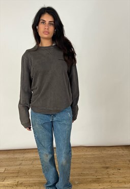 Vintage Lee Sweatshirt Women's Charcoal Grey