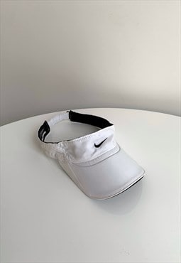 Vintage Nike Visor Tennis Cap White Centre Logo